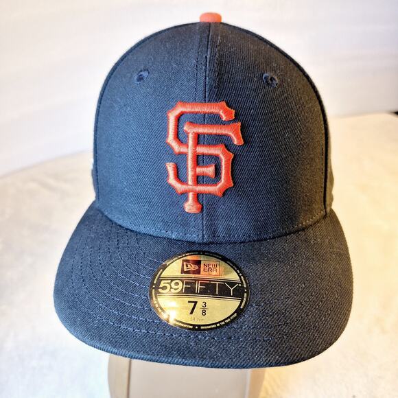 New Era 59Fifty MLB SF Giants 2010 World Series Hat Cap 7 3/8 Fitted On Field - Picture 1 of 10